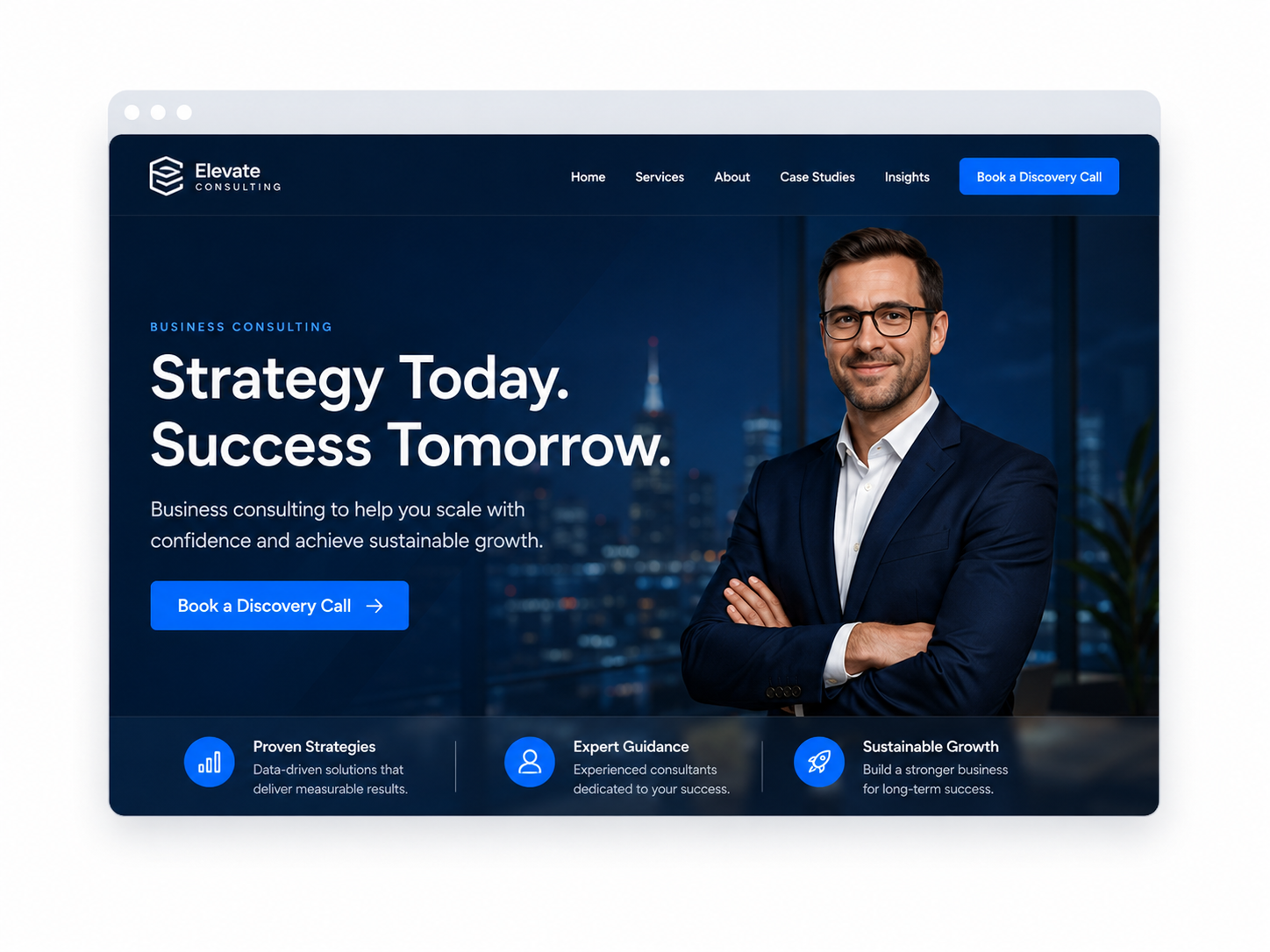 Elevate Consulting website concept